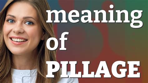 pinkage|meaning of pillage.